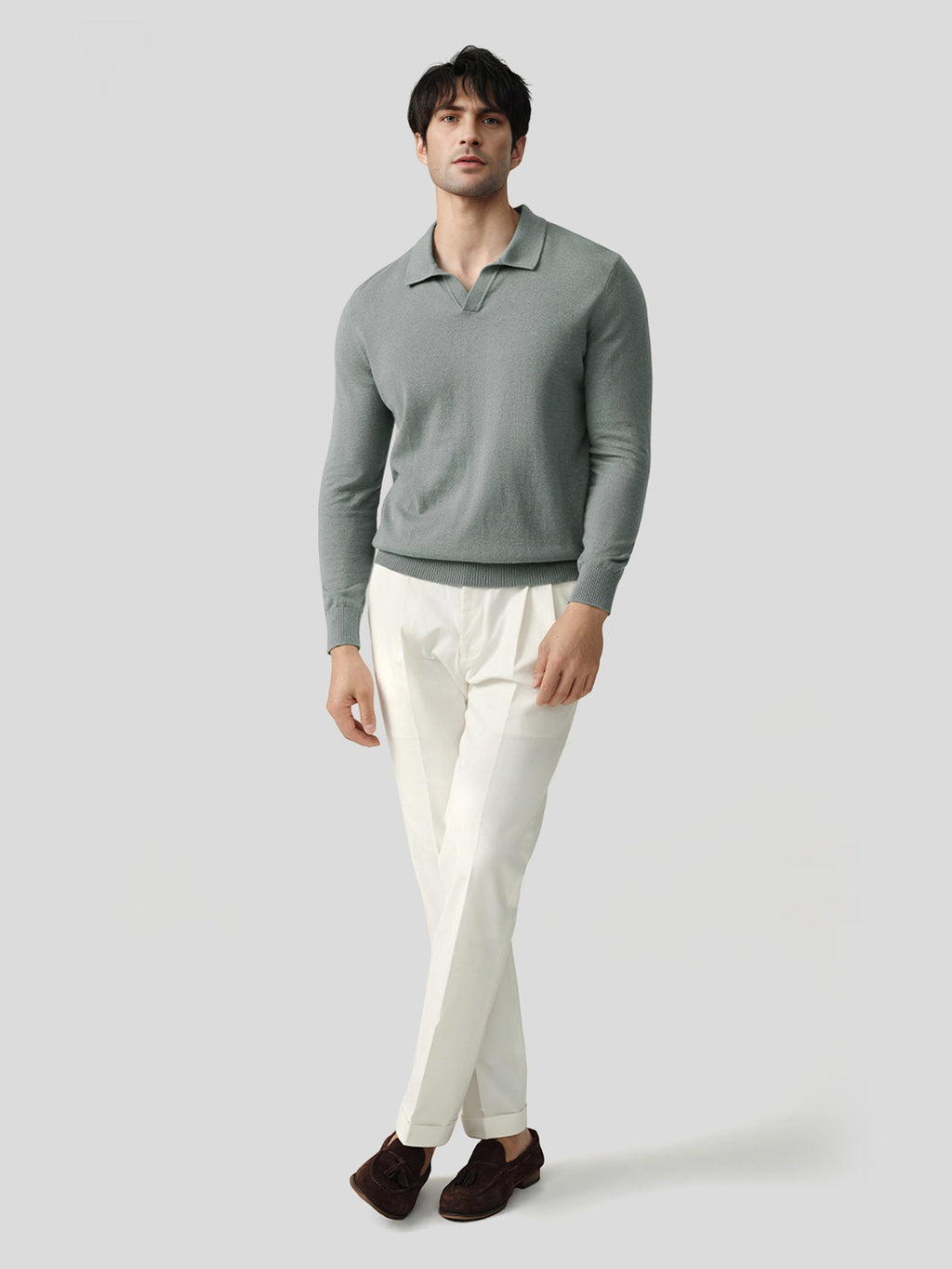 GentleKnit Polo Sweater